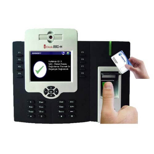 Máy chấm công vân tay thẻ ZkTeco iClock 880H